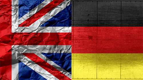flag of uk and ger